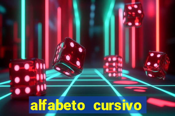 alfabeto cursivo pontilhado para imprimir pdf